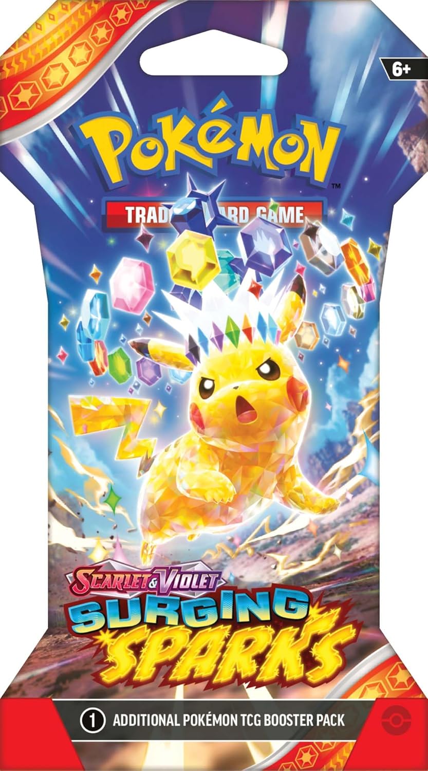 Pokémon TCG: Scarlet & Violet-Surging Sparks Sleeved Booster Pack (10 Cards)