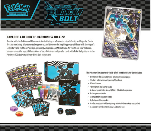 Pokémon TCG: Scarlet & Violet-Black Bolt Pokémon Center Elite Trainer Box